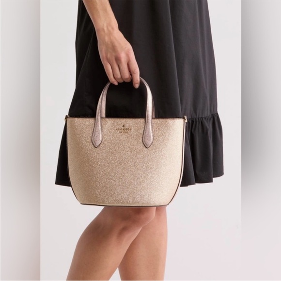Kate Spade Glitter Gold Satchel Bag - Picture 15 of 16